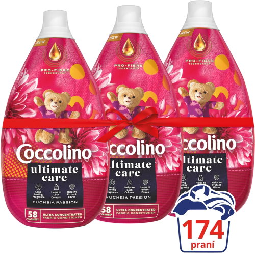 COCCOLINO Intense Fuchsia Passion 3× 870 ml (174 praní) - Aviváž - Hlavný obrázok