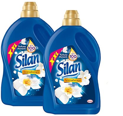 SILAN AT Jasmine Oil &amp; Lily 2 x 2,775 l (222 washes) - Fabric Softener - Main image
