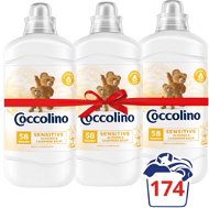 COCCOLINO Sensitive Cashmere & Almond 3 × 1,45 l (174 mosás) - Öblítő