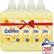 COCCOLINO Happy Yellow 4 × 1.8 L (288 Washes) - Fabric Softener