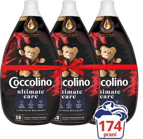 COCCOLINO Deluxe Luscious Bouquet 3× 870ml (174 Washings) - Fabric Softener - Main image