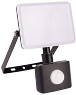 AVIDE Frameless LED spotlight with motion sensor black, 10 W 900 lm, daytime - LED Reflector