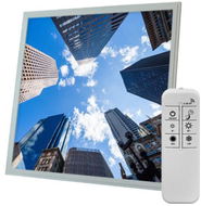 Ortus Stmívatelný LED panel s motivem mrakodrapy, 60 × 60 cm  CCT - LED panel