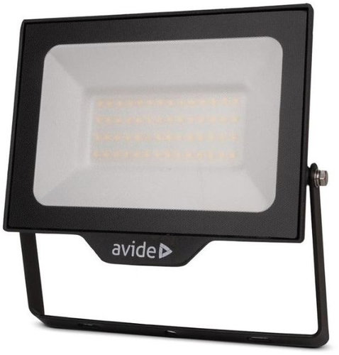 AVIDE Premium ultra-thin LED spotlight black 50 W 5000 lm, daylight, with sensor preparation - LED Reflector - Main image