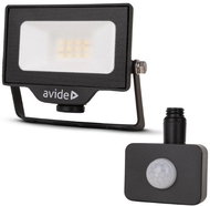 AVIDE Premium ultra-thin LED spotlight black 10 W 1000 lm, cold, with motion sensor - LED Reflector