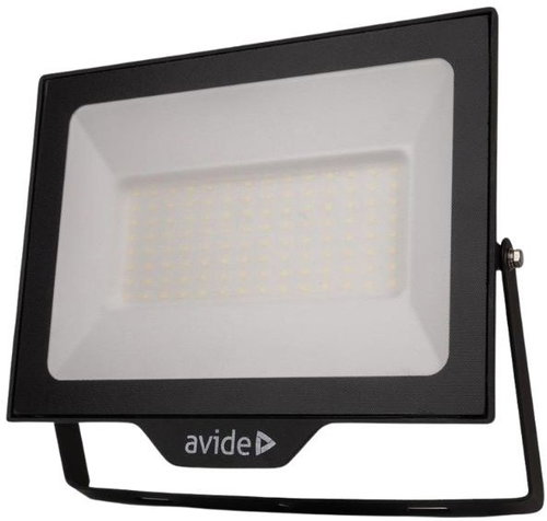AVIDE Premium ultra-thin LED spotlight black 100 W 10000 lm, cold with sensor preparation - LED Reflector - Main image