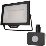 AVIDE Premium ultra-thin LED spotlight black 100 W 10000 lm, cold, with motion sensor - LED Reflector