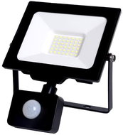 AVIDE Premium ultra slim LED spotlight with motion sensor black 30 W 3000 lm, cold - LED Reflector