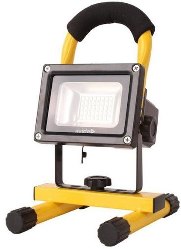 AVIDE Portable USB rechargeable LED spotlight 10 W, 800 lm, daytime, dimmable by switch, 3 years war - LED Reflector - Main image