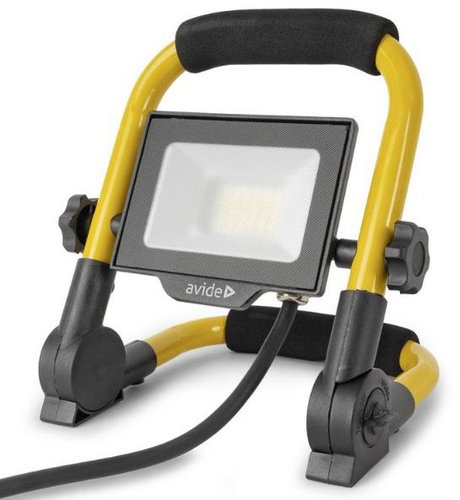 AVIDE Premium portable LED spotlight 20 W, 2000 lm, daylight, socket, fog glass, 3 years warranty - LED Reflector - Main image