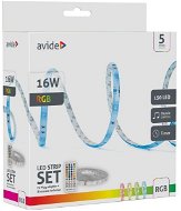 AVIDE Set LED pásek 3,2 W/m, RGB, se zdrojem 5 m - LED Light Strip
