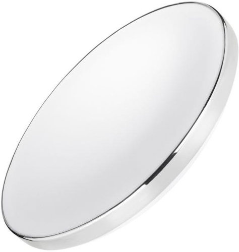 AVIDE Premium LED ceiling luminaire Amelia 35 cm 18 W 1600 lm daylight, silver edge - Ceiling Light - Main image