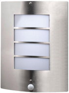 Outdoor wall lamp Morro 1×E27 stainless steel with motion sensor - Wall Lamp