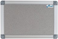 AVELI 90x120cm Grey, Aluminium Frame - Notice-board