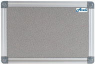 AVELI 90x120cm Grey, Aluminium Frame - Notice-board
