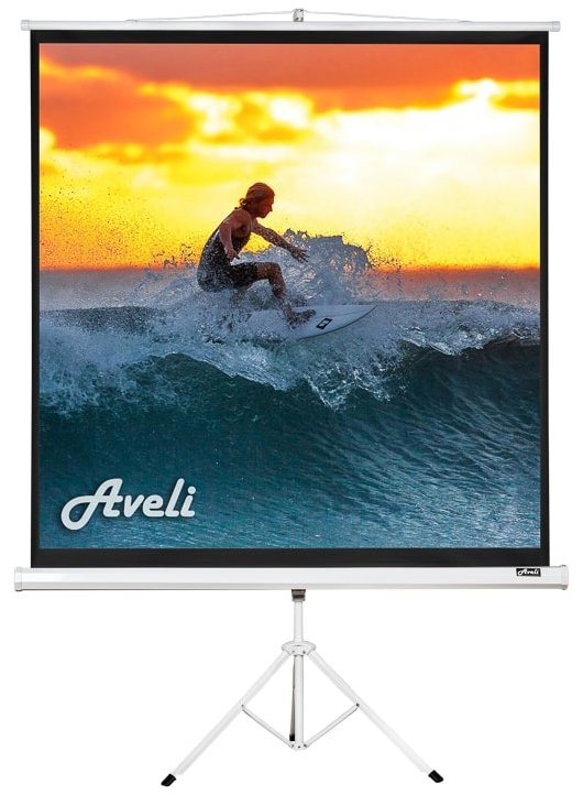 AVELI állványos vetítővászon, 84", (1:1)