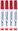 Set of Red Markers 4 pcs