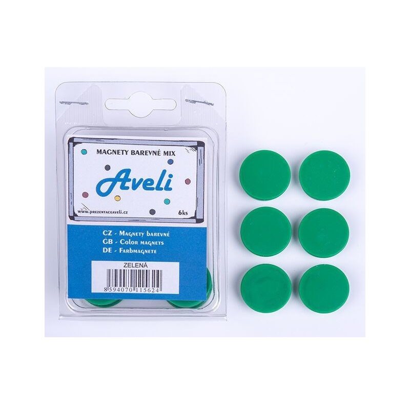 AVELI 24 mm, zöld - 6 darab a csomagban