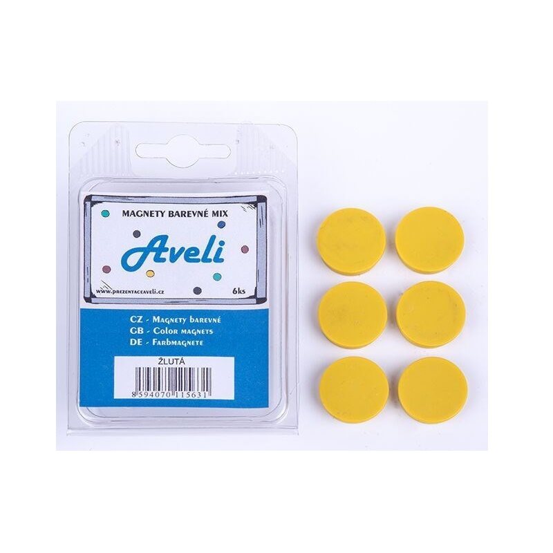AVELI 24 mm, sárga - 6 darab a csomgban
