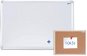 Magnetic Board AVELI 90 × 60 cm, hliníkový rám + korková nástěnka 40 × 30 cm - Magnetická tabule