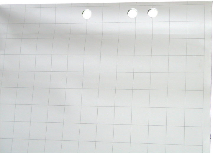 AVELI flipchart pad, 25 lap, négyzetrácsos