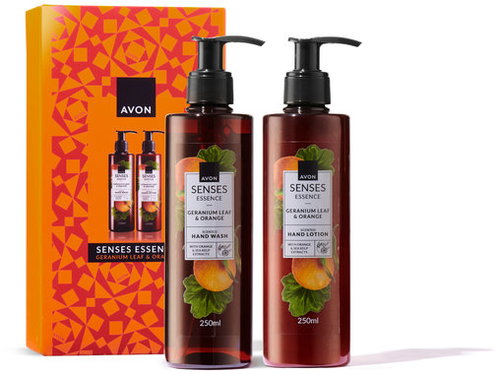 AVON Orange scented set with geranium leaf 500 ml - Cosmetic Gift Set - Main image