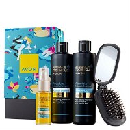 Sada vlasovej kozmetiky Avon darčeková súprava vyživujúcej vlasovej starostlivosti a kefy - Sada vlasové kosmetiky