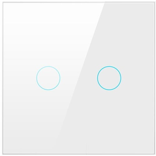 AVATTO LZTS02-EU-220V Zigbee Schalter, weiß (2-gang, No Neutral) - Lichtschalter - Hauptbild