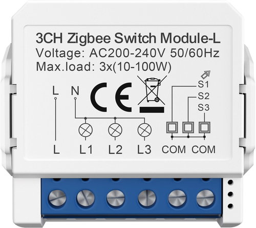AVATTO LZWSM16 Zigbee 1st gen (3-gang, No Neutral) - Schalter - Hauptbild