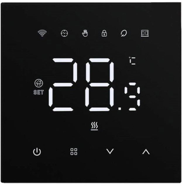 AVATTO WT410 3A Gas Boiler Matter over WiFi Thermostat Black