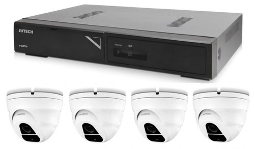 AVTECH camera set 1x NVR AVH1104 and 4x 2MPX IP Dome camera DGM2203SVSE - Camera System - Main image