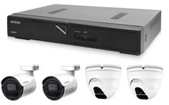 AVTECH camera set 1x NVR AVH1104, 2x 2MPX IP Bullet DGM2103SV, 2x 2MPX IP Dome DGM2203SVSE - Camera System