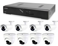 AVTECH camera set 1x NVR AVH1109, 4x 2MPX Motorzoom IP DGM2443SVSE, 4x 2MPX Motorzoom IP DGM2643SV - Camera System