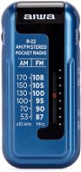 AIWA Prenosné vreckové rádio so slúchadlami do uší R-22BL - Rádio