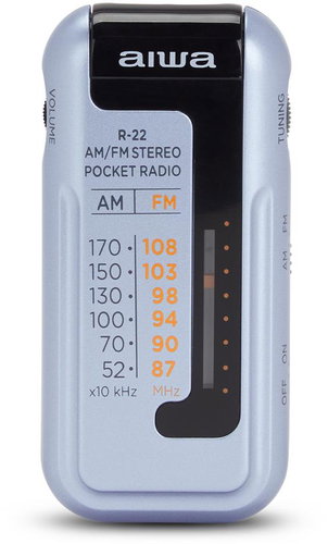 AIWA Přenosné kapesní rádio se sluchátky do uší R-22SL - Rádio - Main image