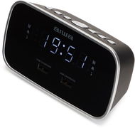 AIWA Radiobudík se dvěma nabíjecími porty USB - CRU-19BK - Radio Alarm Clock