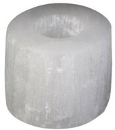 AWGifts - Selenite candle holder - Cylinder - 8cm - Candlestick