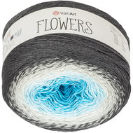 Axland Flowers 250 g - 251 šedá, modrá - Yarn