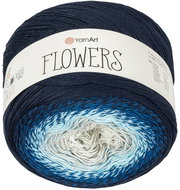Axland Flowers 250 g - 261 modrá, šedá - Yarn