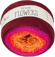 Axland Flowers 250 g - 310 růžová, oranžová - Yarn