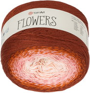 Axland Flowers 250 g - 288 hnědá, růžová - Yarn