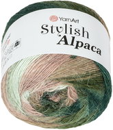 Axland Stylish Alpaca 150 g - 7702 zelená, béžová - Yarn