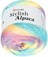 Axland Stylish Alpaca 150 g - 7707 růžová, modrá, žlutá - Yarn