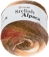 Axland Stylish Alpaca 150 g - 7701 hnědá, lososová - Yarn