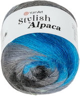 Axland Stylish Alpaca 150 g - 7709 modrá, šedá - Yarn