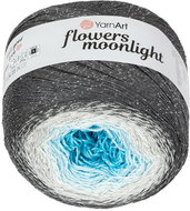Axland Flowers Moonlight 260 g - 3251 tm. šedá, modrá - Yarn