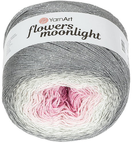 Axland Flowers Moonlight 260 g – 3293 grey, pink - Yarn - Main image