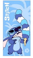 Aymax Lilo and Stitch ice cream 70 × 140 cm, microfiber - Bath Towel