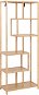 Regál Moso, masívny bambus, lakovaný, 77 × 35 × 185 cm - Regál