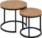 Dohányzóasztal Spiro Asztal szett, 2 db, vadtölgy dekor, 45/35 cm átmérő - Konferenční stolek